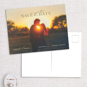 Cartão Postal De Anúncio Foto do Cheio Detalhado do Tipo de Script bonito p