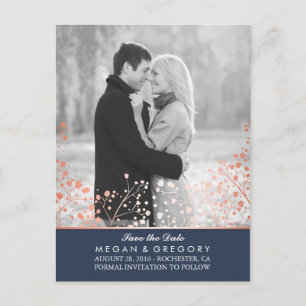 Cartão Postal De Anúncio foto do efeito rosa ouro de hálito do bebê salvar