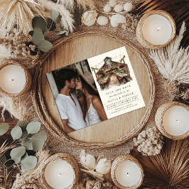 Cartão Postal De Anúncio Foto do Elegante Rustic Barn para Salvar a Data