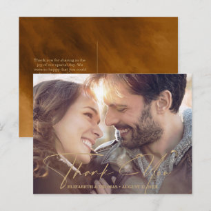 Cartão Postal De Anúncio Foto Dourada de mensagem de água moderna ID816