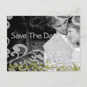 Cartão Postal De Anúncio Foto Giratória Save The Date