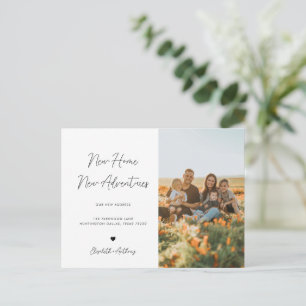 Cartão Postal De Anúncio Foto Minimalista Nova Casa Novas Aventuras Mudança