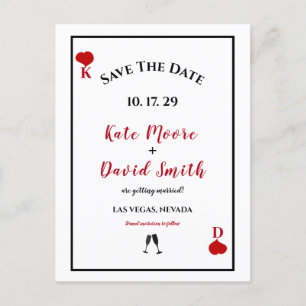 Cartão Postal De Anúncio Foto moderna do casino de Las Vegas: SALVE A DATA