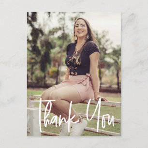 Cartão Postal De Anúncio Foto personalizada de graduação de Mais velho Obri