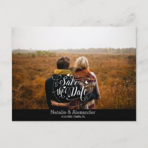 Cartão Postal De Anúncio Foto personalizada  Guardar A Data