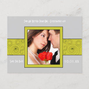 Cartão Postal De Anúncio Foto: Salvar a data