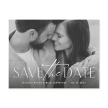 Foto simples e moderna do na moda guarde a data