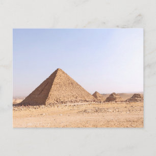 Cartão Postal De Anúncio Fotografia das Pirâmides de Gizé