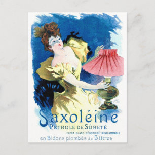 Cartão Postal De "anúncio francês da gasolina Saxoleine
