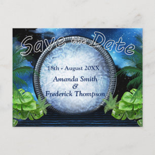 Cartão Postal De Anúncio Galaxy Portal Salve as Datas