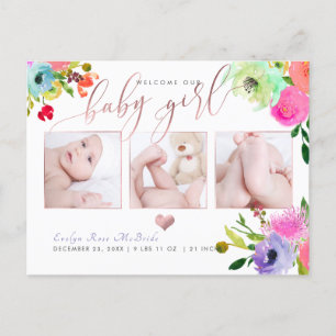 Cartão Postal De Anúncio Garota Pix Dezines Floral