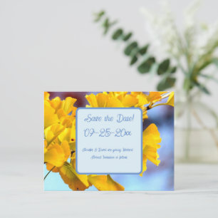 Cartão Postal De Anúncio Ginko Biloba Salve o Cartão-Postal de Data