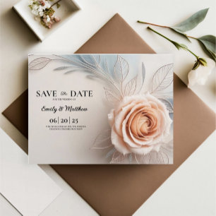 Cartão Postal De Anúncio Gotas de Orvalho de Rosa Cor-de-Rosa Designer Salv