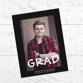 Cartão Postal De Anúncio Graduação de Foto Moderna