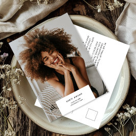 Cartão Postal De Anúncio Graduação de Foto Simples Moderna Mínima