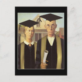 Cartão Postal De Anúncio Graduação Gótica Americana
