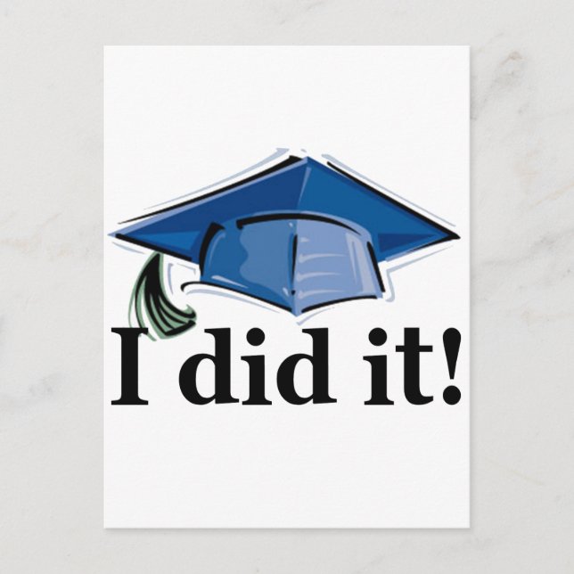 Cartão Postal De Anúncio Graduação Que Fiz! (Frente)