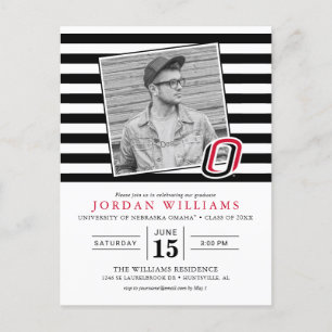 Cartão Postal De Anúncio Graduado da UNO Mavericks