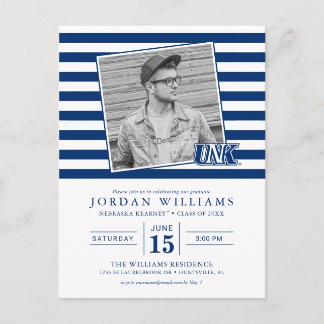 Cartão Postal De Anúncio Graduados da UNK Lopers (Frente)