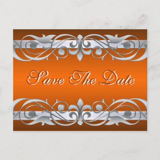 Cartão Postal De Anúncio Grande Duquesa Prata Laranja Salva Cartão-Postal