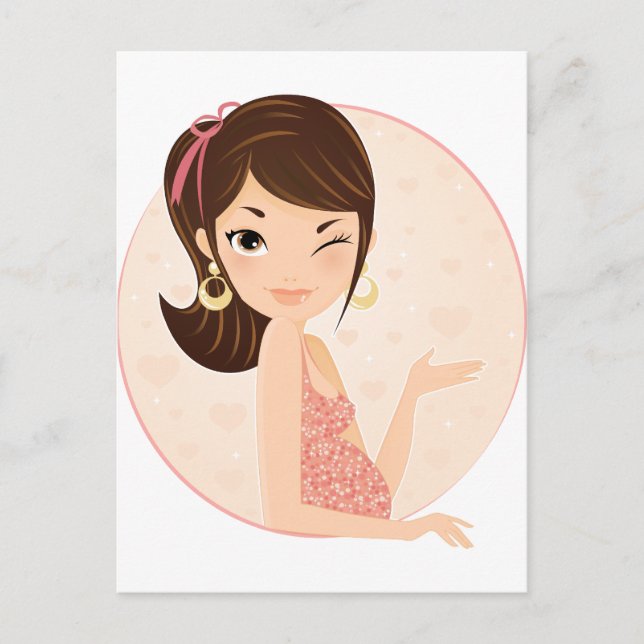 Cartão Postal De Anúncio Grávida (Frente)