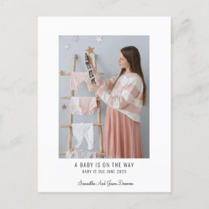 Cartão Postal De Anúncio Gravidez de Fotografias Bonitas