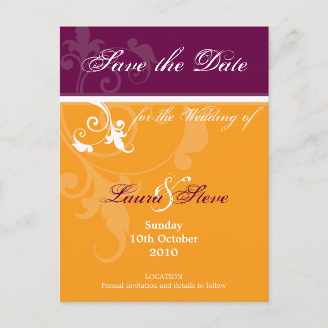 Cartão Postal De Anúncio GUARDE A DATA :: verve 2 (Frente)