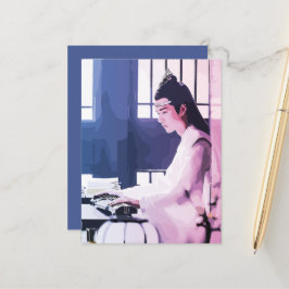Cartão Postal De Anúncio Hanguang Jun Lan Wangji O Cartão-Postal Indomado