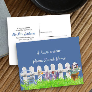 Cartão Postal De Anúncio Home Sweet Home White Picket Fence que movi