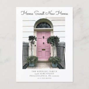 Cartão Postal De Anúncio Home Sweet New Home Change of Address Photo Moving