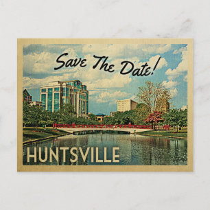 Cartão Postal De Anúncio Huntsville Save The Date Alabama