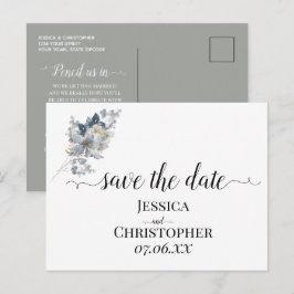 Cartão Postal De Anúncio Ilustração de Arranjo Floral Aquarela Rústica