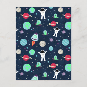 Cartão Postal De Anúncio ilustração de padrão espacial