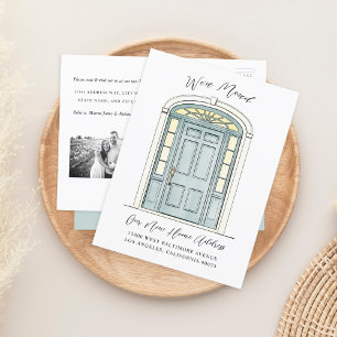 Cartão Postal De Anúncio Ilustração de Porta Colonial Tradicional em Movime