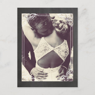 Cartão Postal De Anúncio Imagem de casal com giz vertical