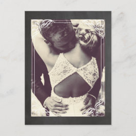 Cartão Postal De Anúncio Imagem de casal com giz vertical