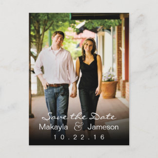 Cartão Postal De Anúncio Imagem de Fade Preta Salva o Cartão-Postal de Data