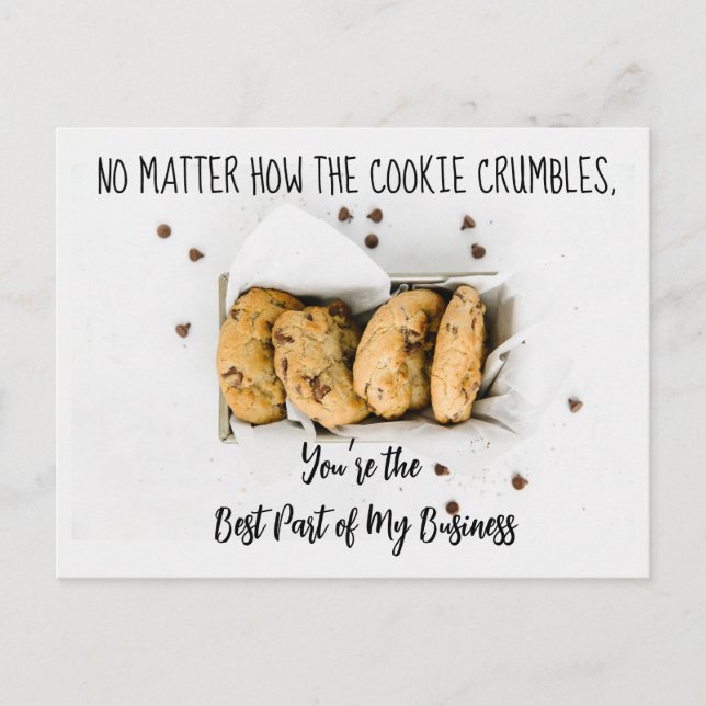 Cartão Postal De Anúncio imóveis COOKIE faz referência a marketing mailer A (Frente)