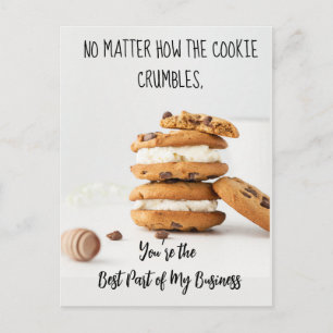 Cartão Postal De Anúncio imóveis COOKIE faz referência a marketing mailer A