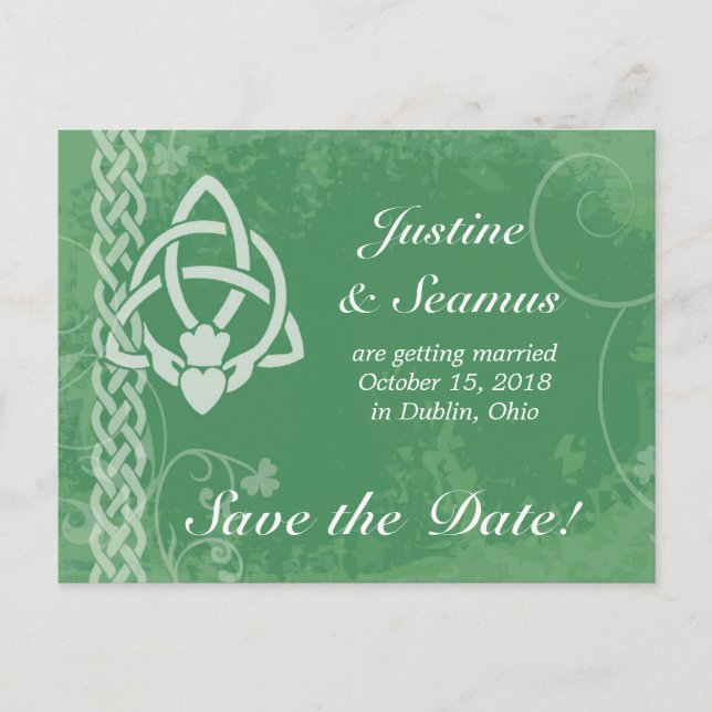 Cartão Postal De Anúncio Irlanda Claddagh (Frente)