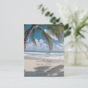 Cartão Postal De Anúncio Jamaica Destination Beach Wedding Save the Date