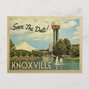 Cartão Postal De Anúncio Knoxville Salve A Data Tennessee