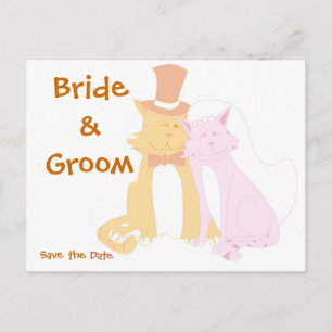 Cartão Postal De Anúncio KRW Salve o Cartão de Casamento Personalizado de G