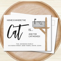 Lar é Onde o Gato Está Nós Mudamos Gato Mudando