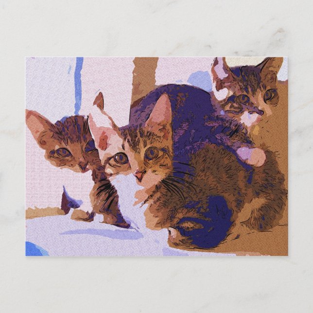 Cartão Postal De Anúncio Laurie, Larry & Louie (Frente)