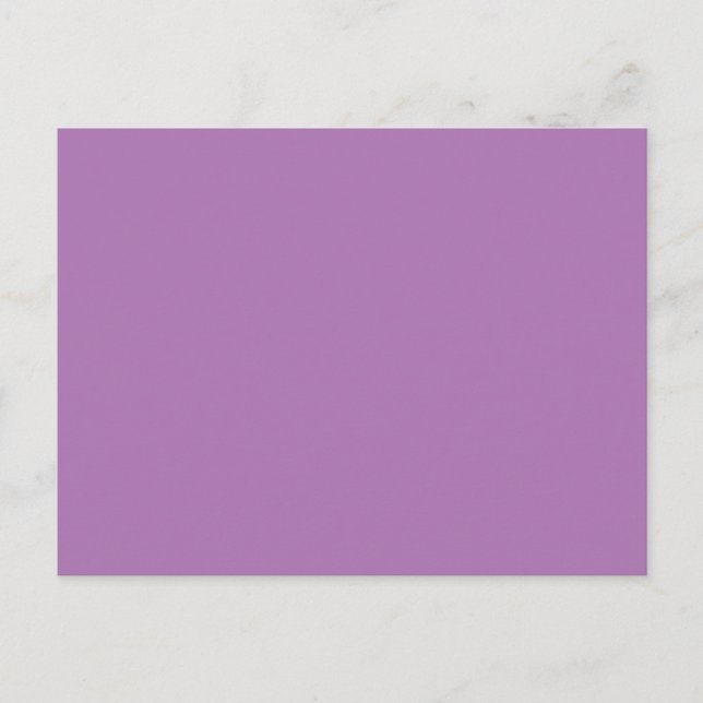 Cartão Postal De Anúncio Lavanda #AD7682, Lilás Pastel (Frente)