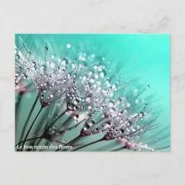 Cartão Postal De Anúncio Le bon matin des fleurs