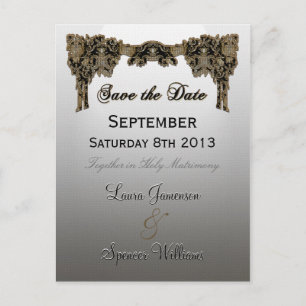 Cartão Postal De Anúncio Lembrete do casamento de Jordey