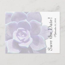 Cartão Postal De Anúncio Lilac translúcido - Salve a data com êxito