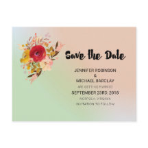 Lindo Buquê Floral em Aquarela Salvar a Data